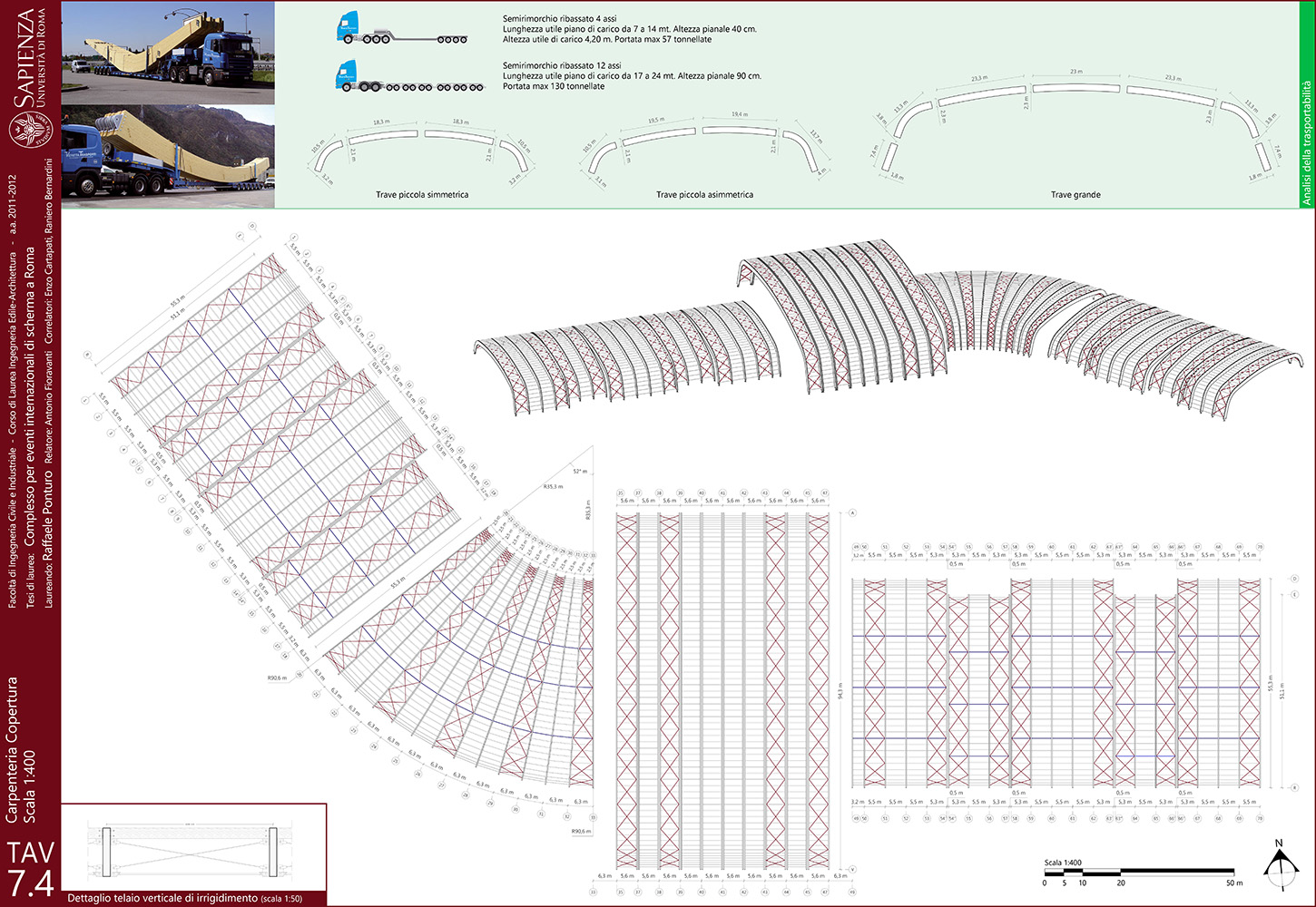 Tav 7.4 - Carpenteria copertura